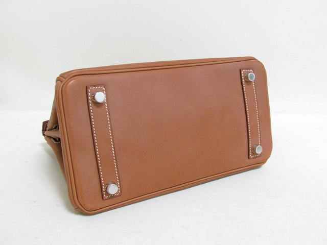 エルメス バーキン25/ハンドバッグ/フォーブ(シルバー/金具)/ヴォーバレニア【新品】